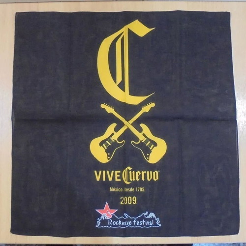 Jose Cuervo Tequila Rockwave Festival 2009 promotional bandana new