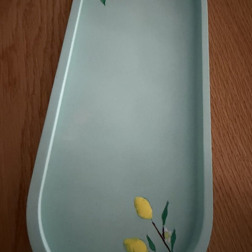 Oval Hand-Painted Decorative Tray New, Amalfi Italy Scent