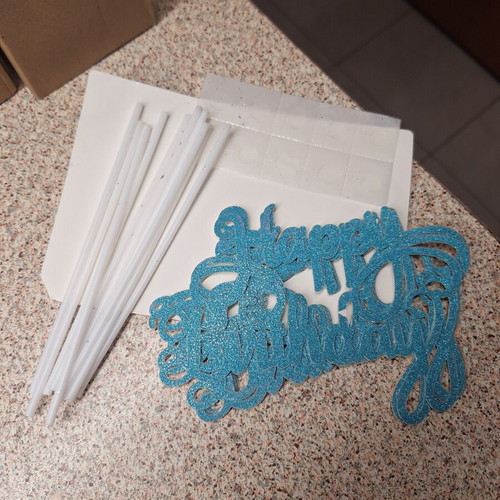 Happy Birthday για τούρτα σετ 10 τεμάχια καινούργιο