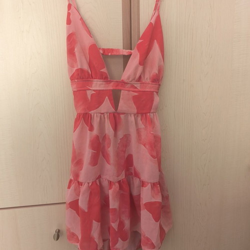 Mini Shein dress like new, pink multicolor, size M