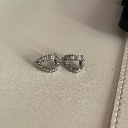 Silver hoop earrings new