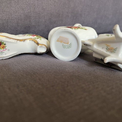 Royal Albert decorative items used, all together