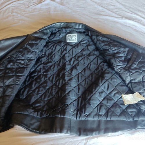 Leather Perfecto jacket black XL used vintage