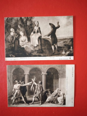 Vintage καρτ-ποστάλ μουσείων σαν καινούργιες, αρχές–μέσα 20ού αιώνα