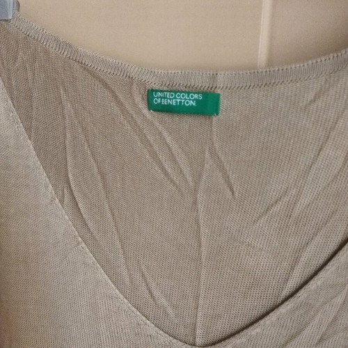 Benetton beach dress beige like new, size M