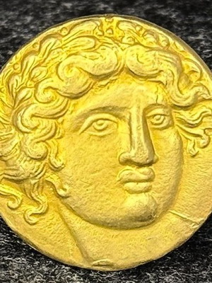 Apollo Gold Coin 24K Hellenistic Period Museum Quality Replica