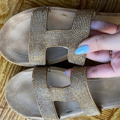 Verde sandals size 39 with strass like new beige