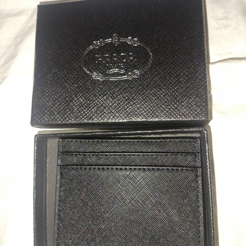 Prada wallet new, black, card holder