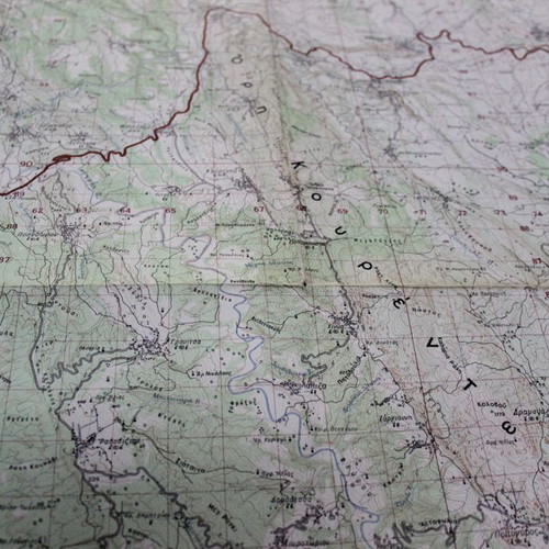 Klimatia Map 1970 used, Greek Army Geographic Service