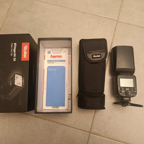 Flash Rollei Unit 56 like new, compatible with Canon and Nikon