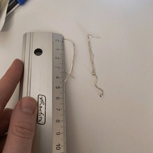Silver 925 earrings used, in very good condition