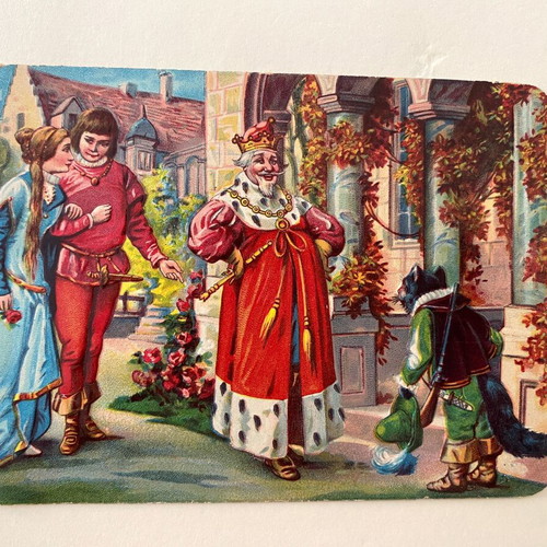 Vintage scraps used, fairy tale collection from 1930