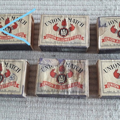 Union Match No.6 used matchboxes, pack of 5