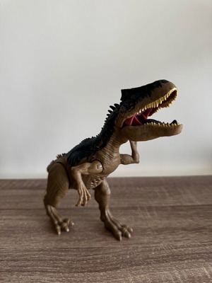 Mattel Jurassic World Sound Allosaurus δεινόσαυρος σαν καινούργιος με ήχους και κινούμενα μέλη