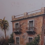 A. Voumbakis artwork, Syros mansion theme