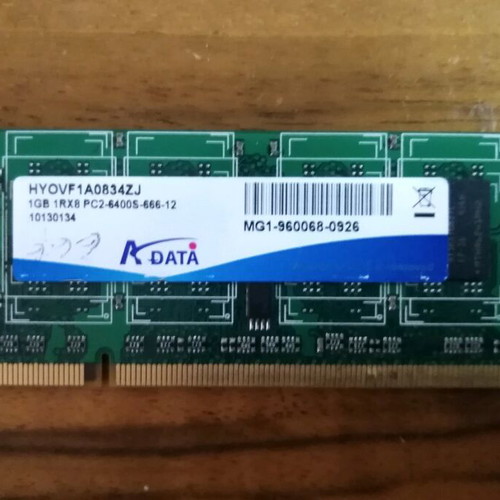 ADATA 1GB RAM used for laptop
