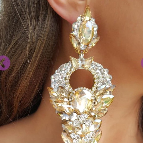 Helenadia earrings new, handmade with stones