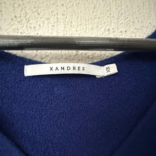 Wool dress Xandres like new, blue, size XS