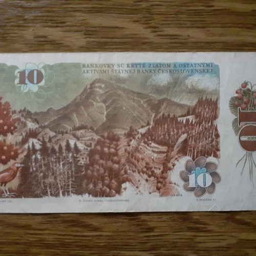 Czechoslovakia 10 Korun 1986 banknote used