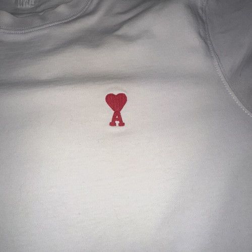 Ami T-shirt like new, size small, white, baggy fit