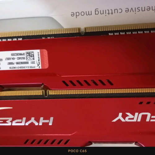 RAM memory 8GB x2 DDR3 HyperX Fury like new