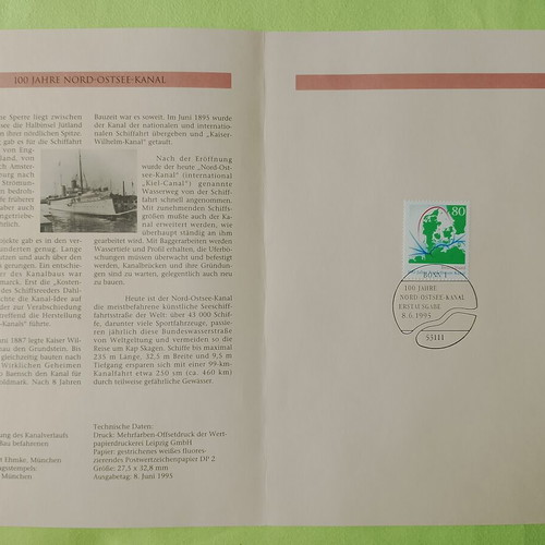 German stamps mint condition, 1995 first day cover Bonn