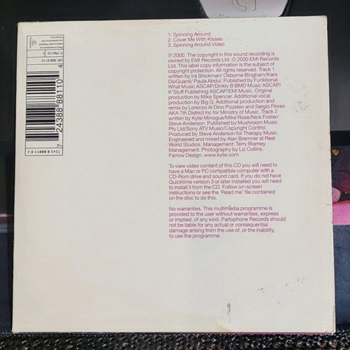 Kylie Minogue Spinning Around CD single used
