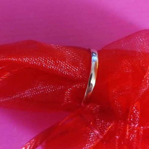 Antique ring yellow gold 18K with pure silver, ruby, used