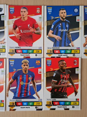 FIFA 365 Adrenalyn XL 2023 Panini cards new, set of 7