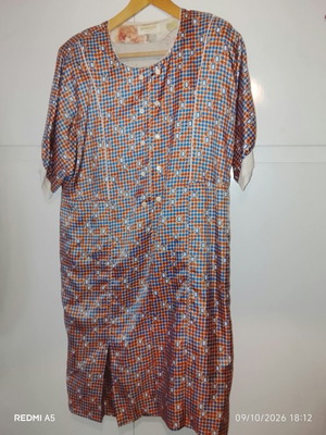 Dynasta vintage γυναικείο φόρεμα ή τουνίκ με πολύχρωμο γεωμετρικό μοτίβο