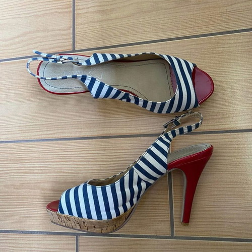 Migato heels like new, size 39, white and blue
