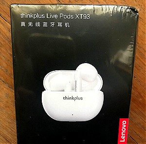 ασύρματα bluetooth ακουστικά earpods Lenovo thinkplus Live Pods XT93 pro σφραγισμένα λευκά redmi