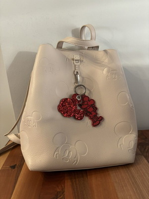 Τσάντα πλάτης Desigual σειρά Mickey Mouse μεταχειρισμένη, μπεζ