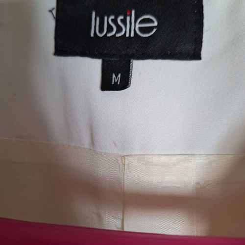 Lucille white short jacket with beige details like new