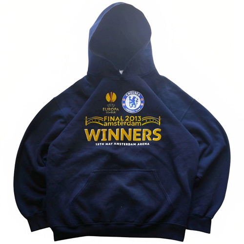 Vintage Chelsea FC 2013 Amsterdam Final Europa League Champions Hoodie men’s large like new