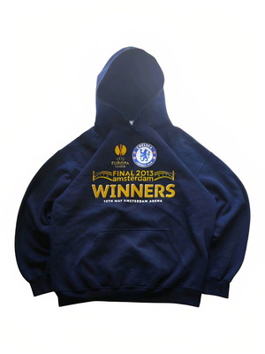 Vintage Chelsea FC 2013 Amsterdam Final Europa League Champions Hoodie men’s large like new