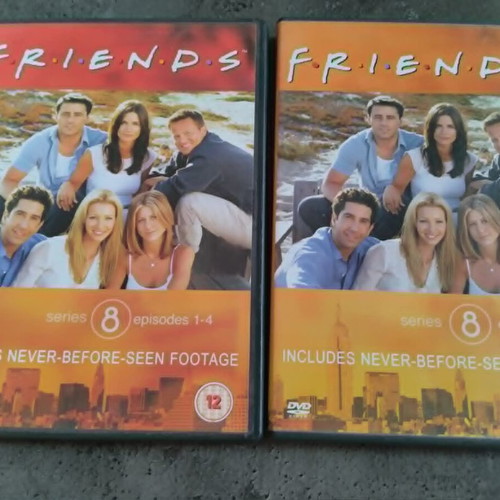 Friends Season 8 DVD set like new, episodes 1-8