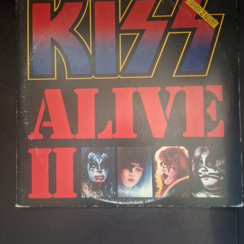 KISS Alive II 2LP used Canadian edition with booklet