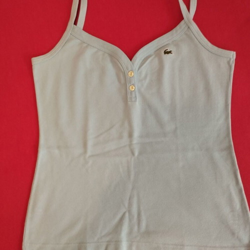 Vintage Lacoste tank top like new, turquoise, size 38