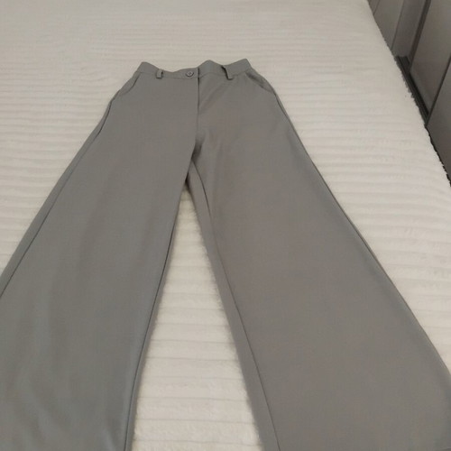Wide classic pants gray one size like new