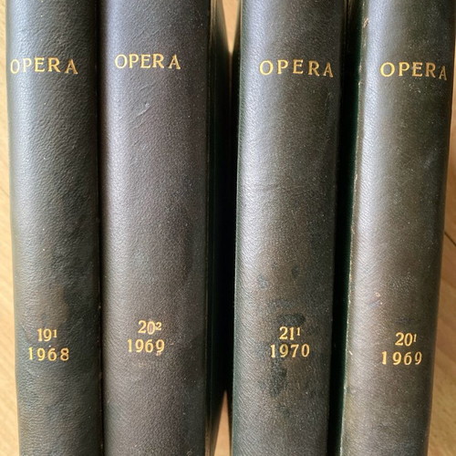 Opera leather-bound magazine collections used, set of 4