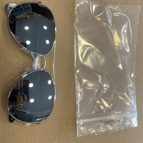 Sunglasses new, gray, no logo
