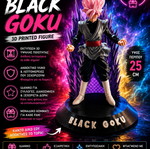 Black Goku 3D printed figure