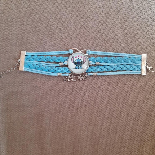 Stitch bracelet new, turquoise