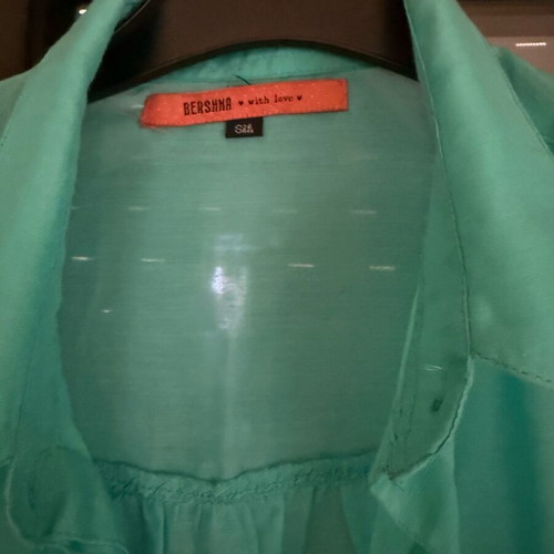 Bershka shirt like new, green and turquoise, sizes S and M