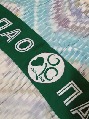 Panathinaikos Scarf collectible, like new, 100 years anniversary
