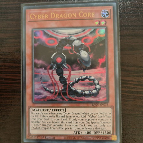 Yu-Gi-Oh Cyber Dragon Core card like new, ultra rare