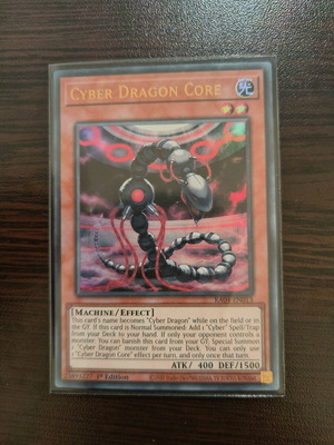 Yu-Gi-Oh Cyber Dragon Core card like new, ultra rare