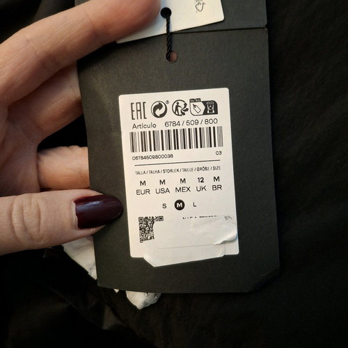 Massimo Dutti jacket new, black, size M/L