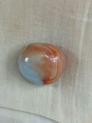 Natural Orange Agate Semiprecious Stone like new